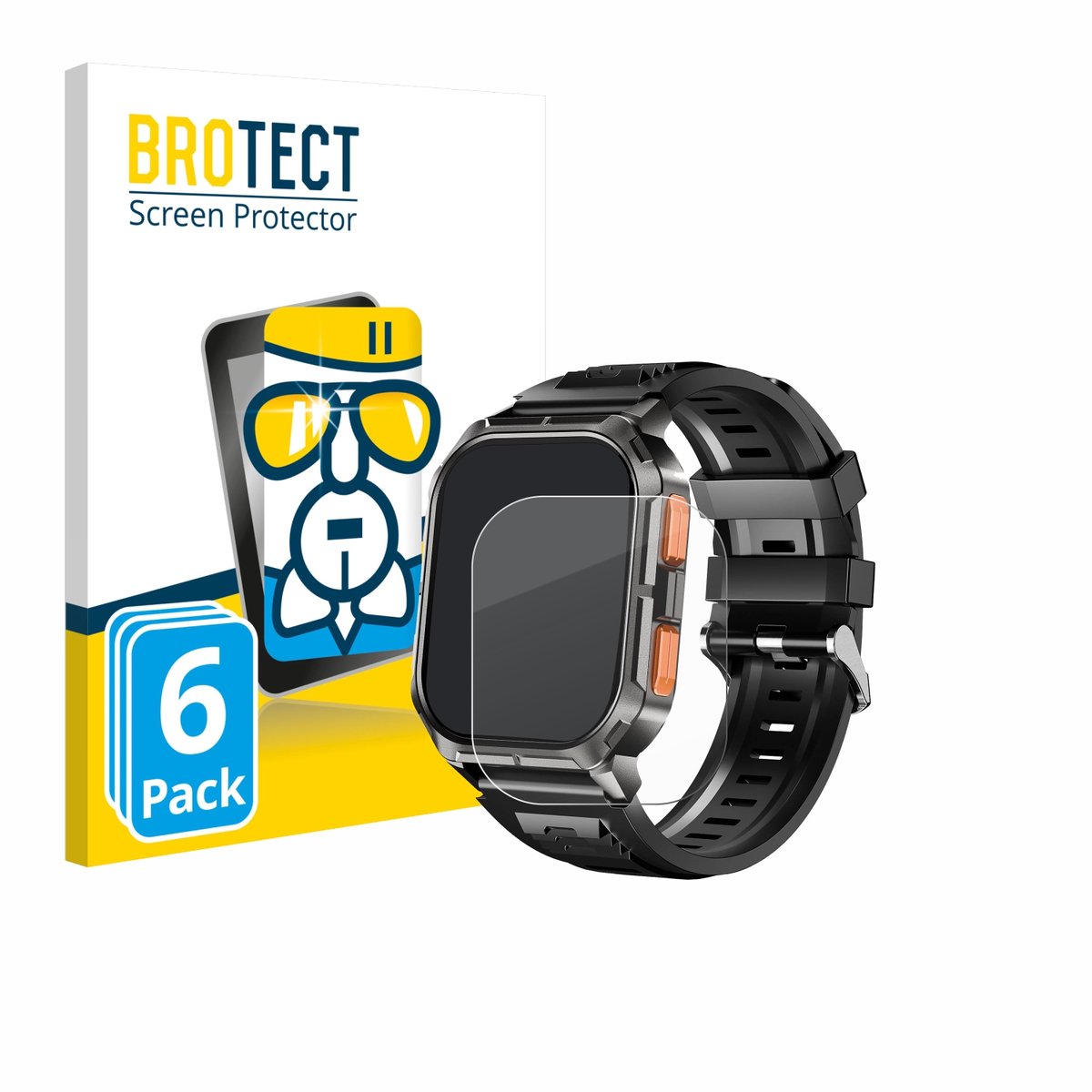 Screenprotector 6 Stuks voor RAYOFI D28 2.01" Beschermglas transparant