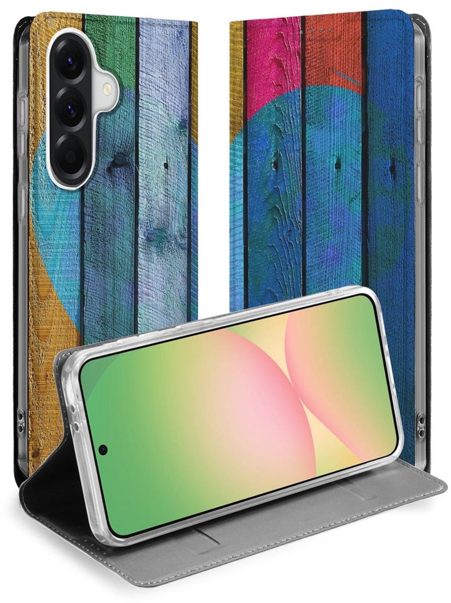 Samsung Galaxy A57 Standcase Hoesje Wood Heart