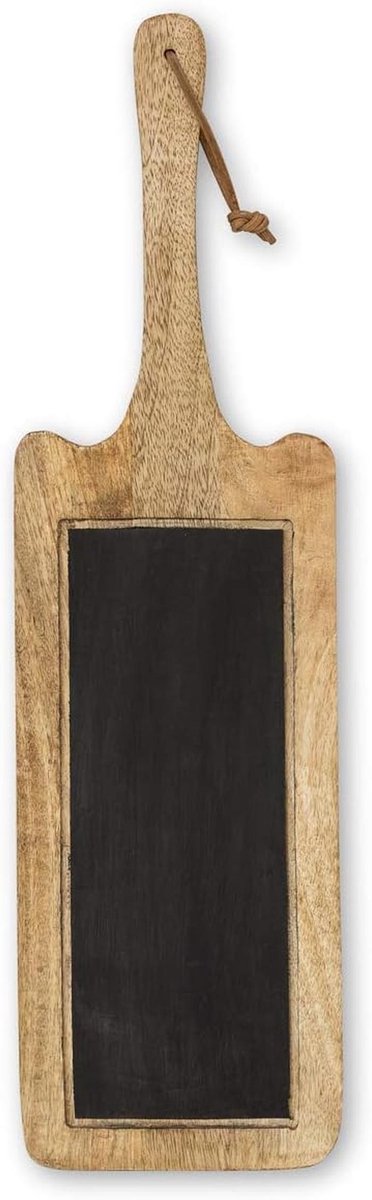 Antieke snijplank massief hout lang vleesbord rustieke serveerplank met krijtlijst