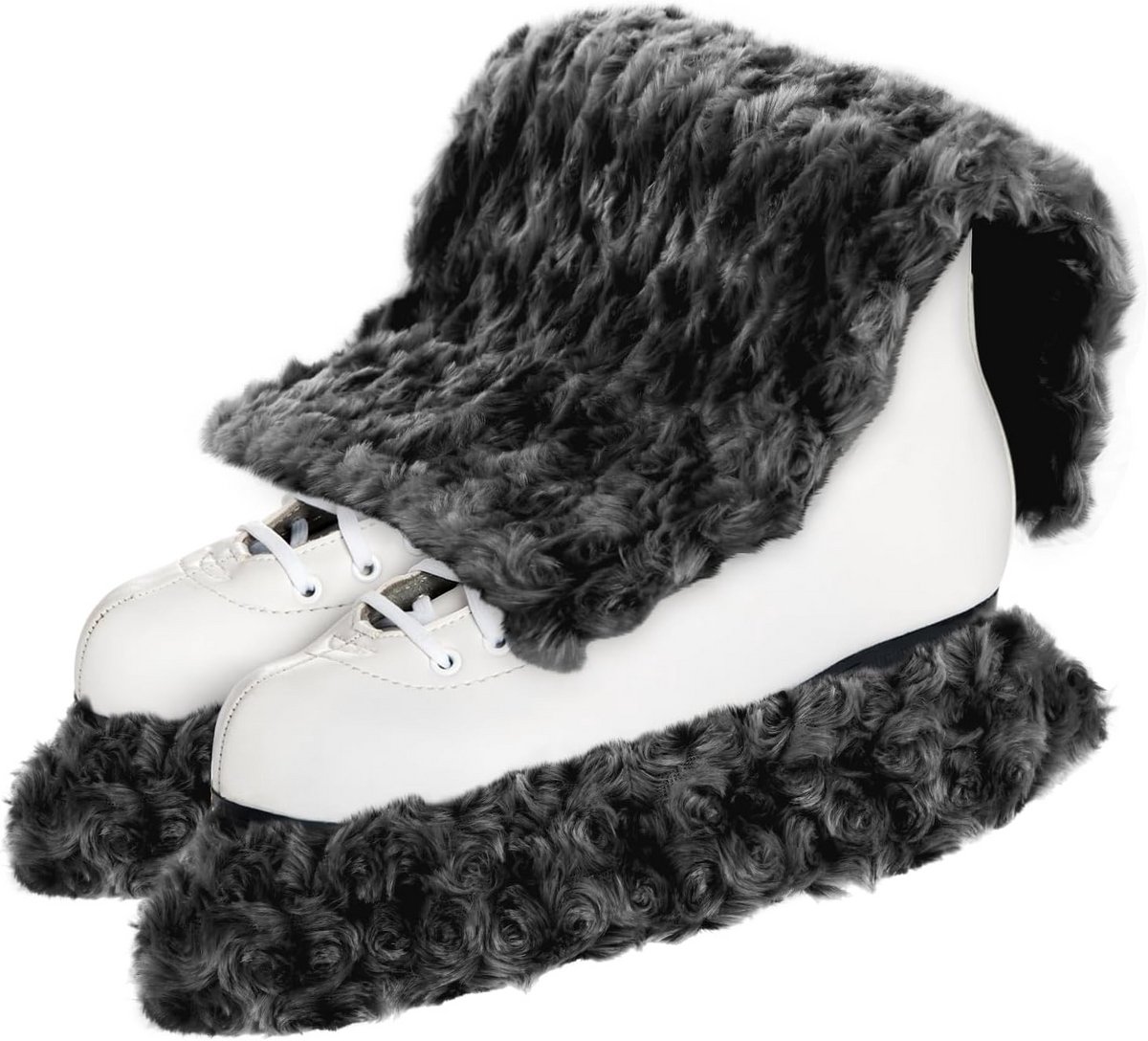 IJschaatsen hoes en handdoek, ijschaats beschermers en soakers, zachte schaatsen hoes voor kinderen en volwassenen, ijschaatsen accessoires en cadeau, zwart, maat S