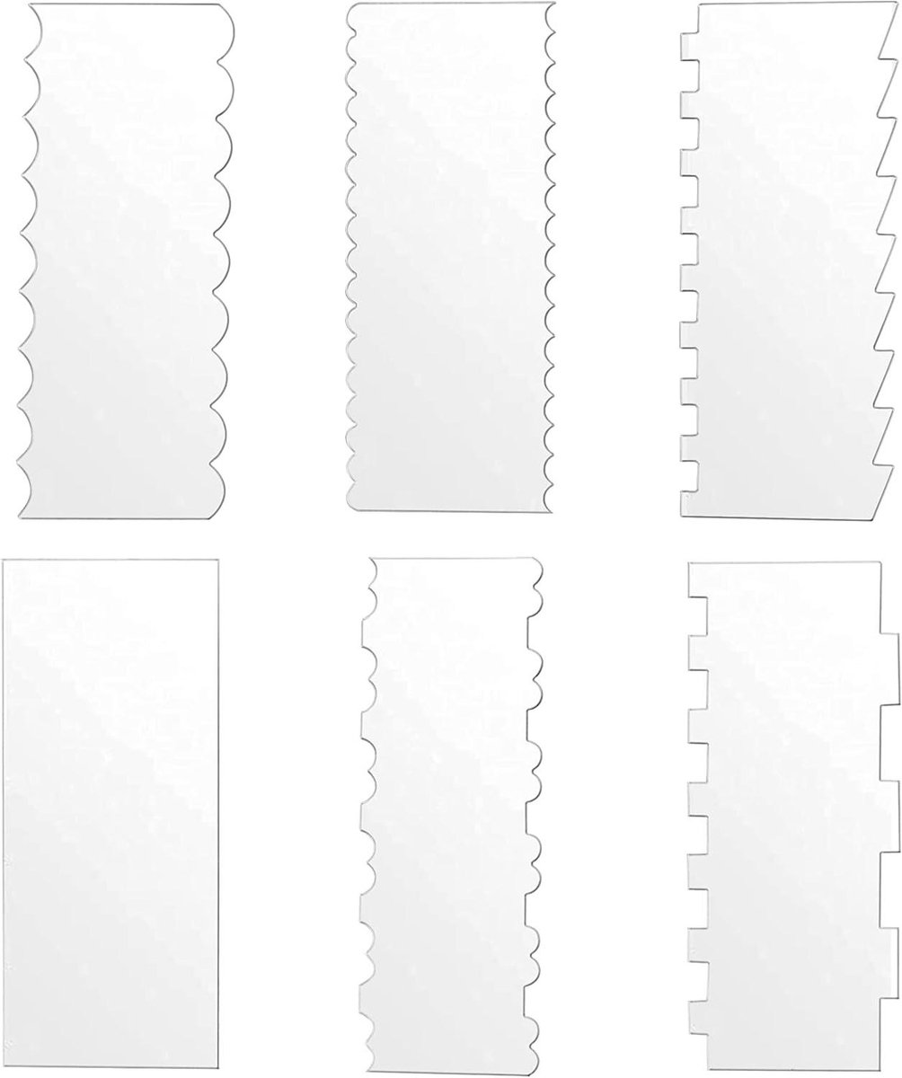 Deegschraper set van 6 stuks voor keuken bakken en decoratie