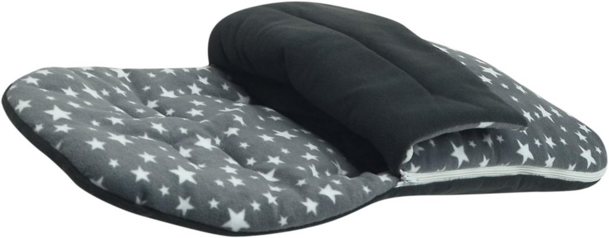 Warme Fleece Voetenzak voor Maxi Cosi Mura 4 Kinderwagen - Grijs Sterren – foto 5
