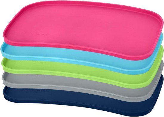 Zachte Siliconen Mini Placemat voor Baby en Peuter - Navy — afbeelding 5