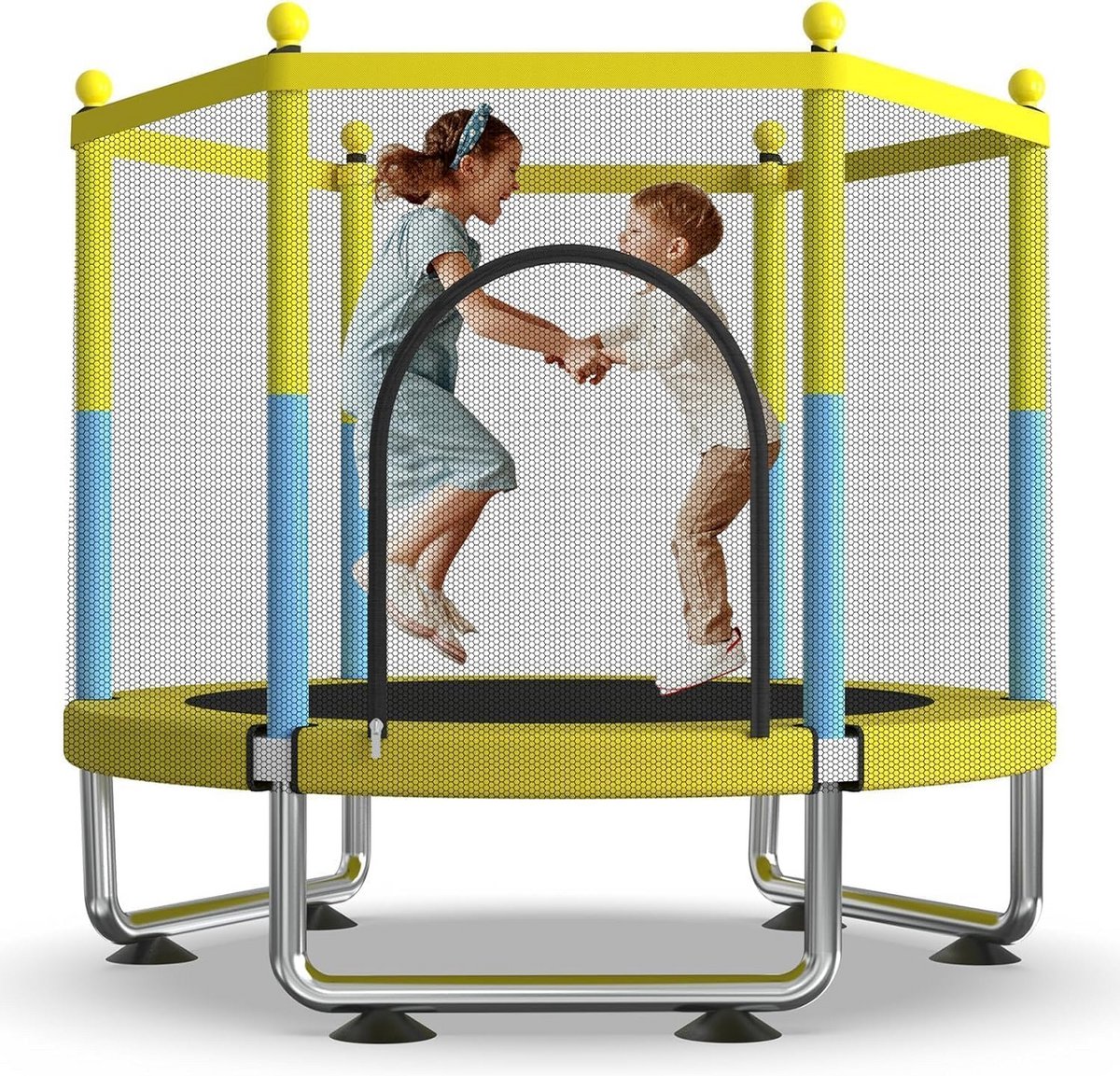 Stevige Kinder Trampoline met Veiligheidsnet voor Binnen en Buiten