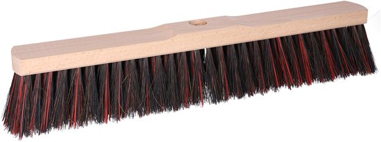 Brumag Straatbezem Budget line voor buiten terras tegels en klinkers - Harde bezemkop 50 cm breed - Houten steel van 120 cm van Brumag — afbeelding 5