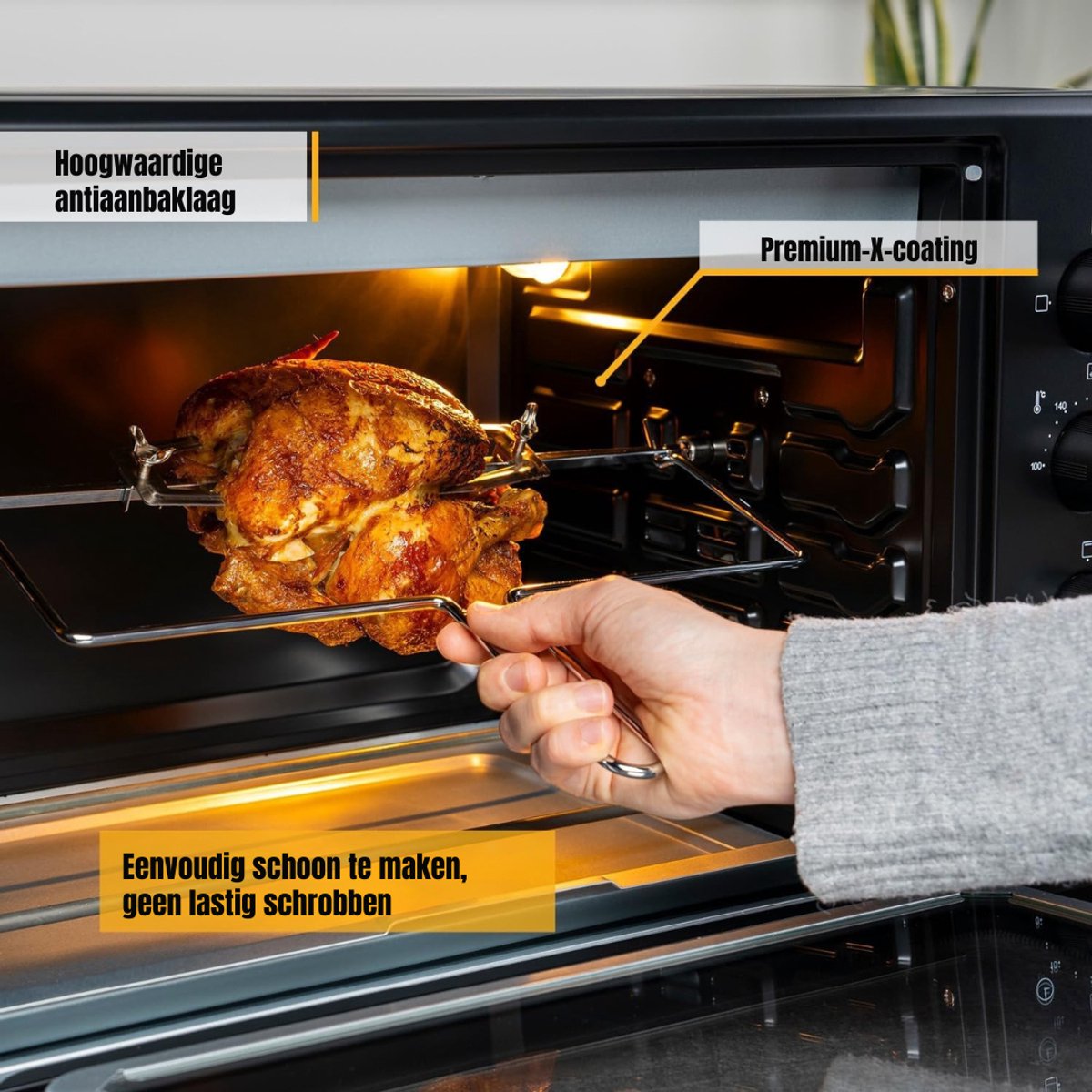 Florixa® Airfryer met Dubbele Lade - Zwart - afbeelding 2