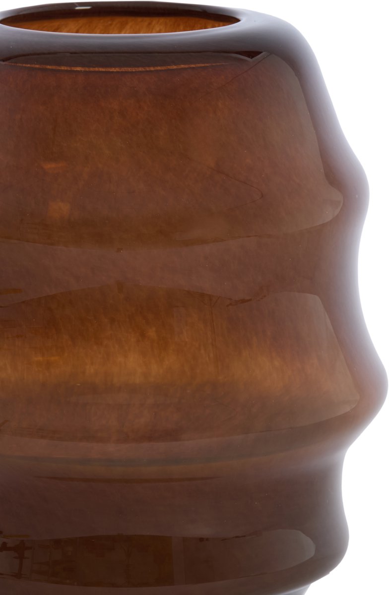 Light&living Vaas Ø26x34,5 cm JAMANOTA glas donker bruin