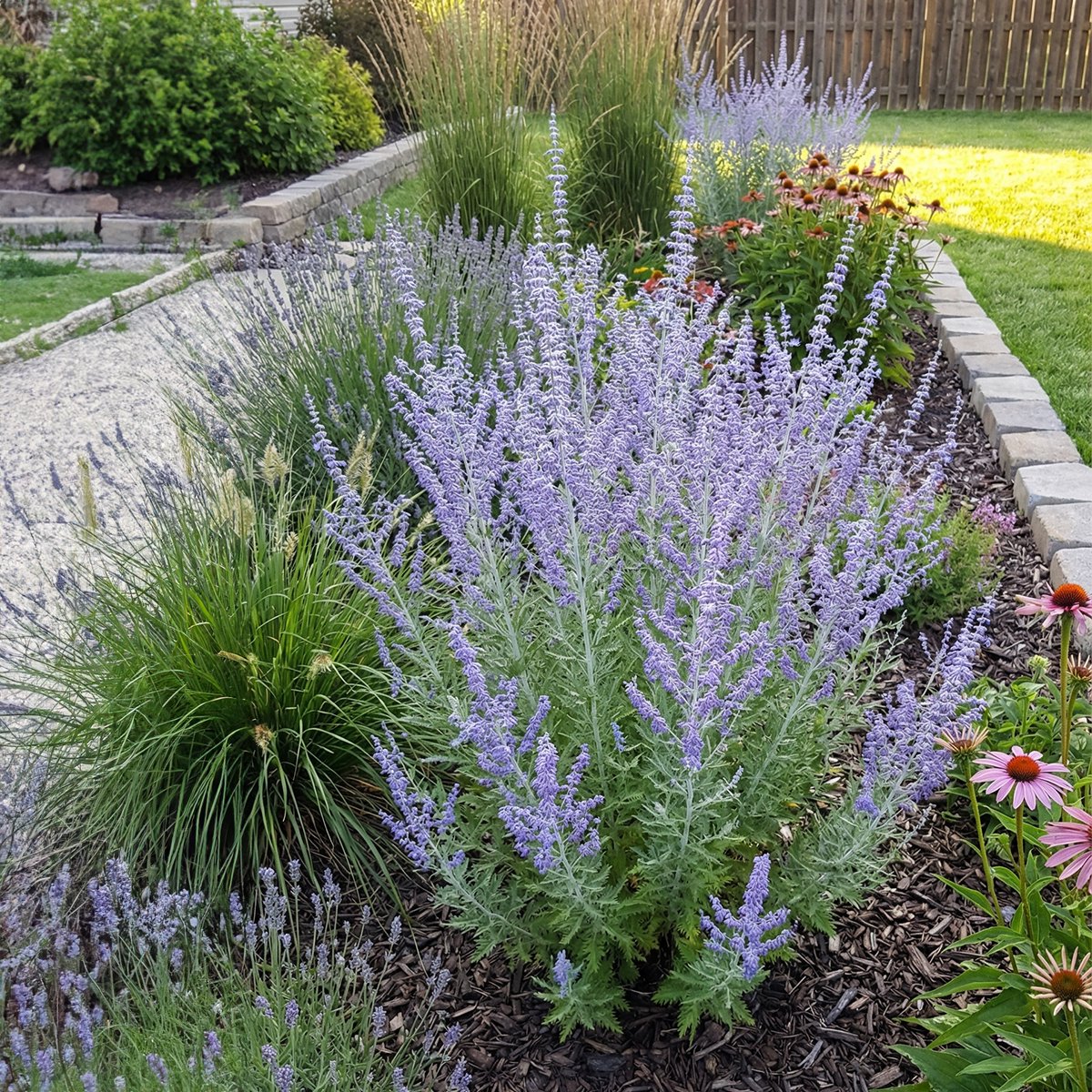 Bloomique - Set van 3 - Perovskia Blue Spire - Reuzenlavendel - Winterhard - Vaste plant - Geurend - 10-20 cm hoog - Pot 9 cm