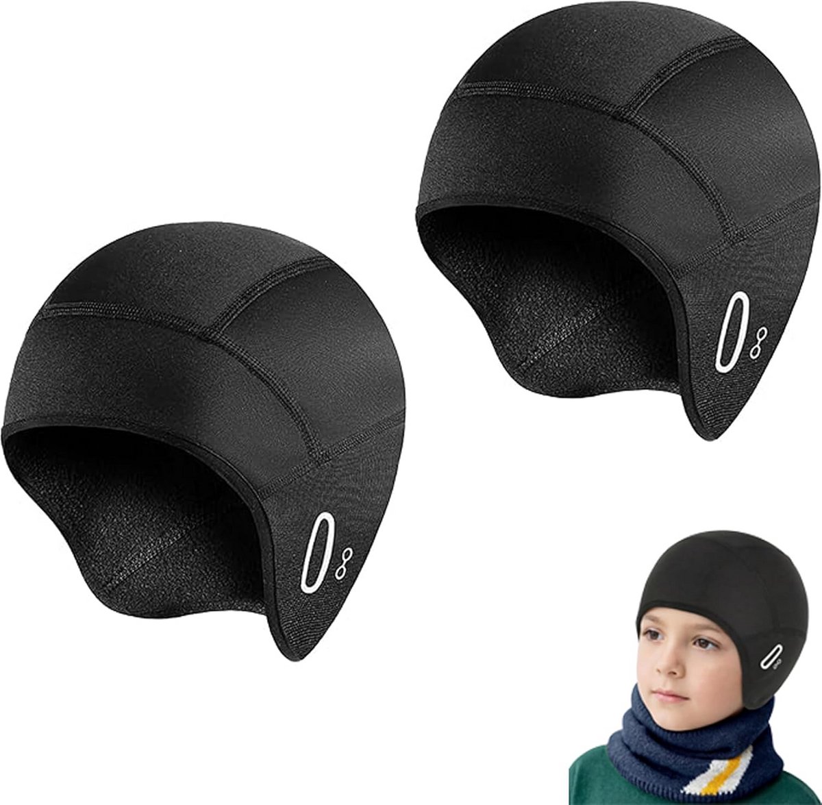Warme en Winddichte Kinder Fietsmuts - Onder Helm Geschikt voor Winter Sport