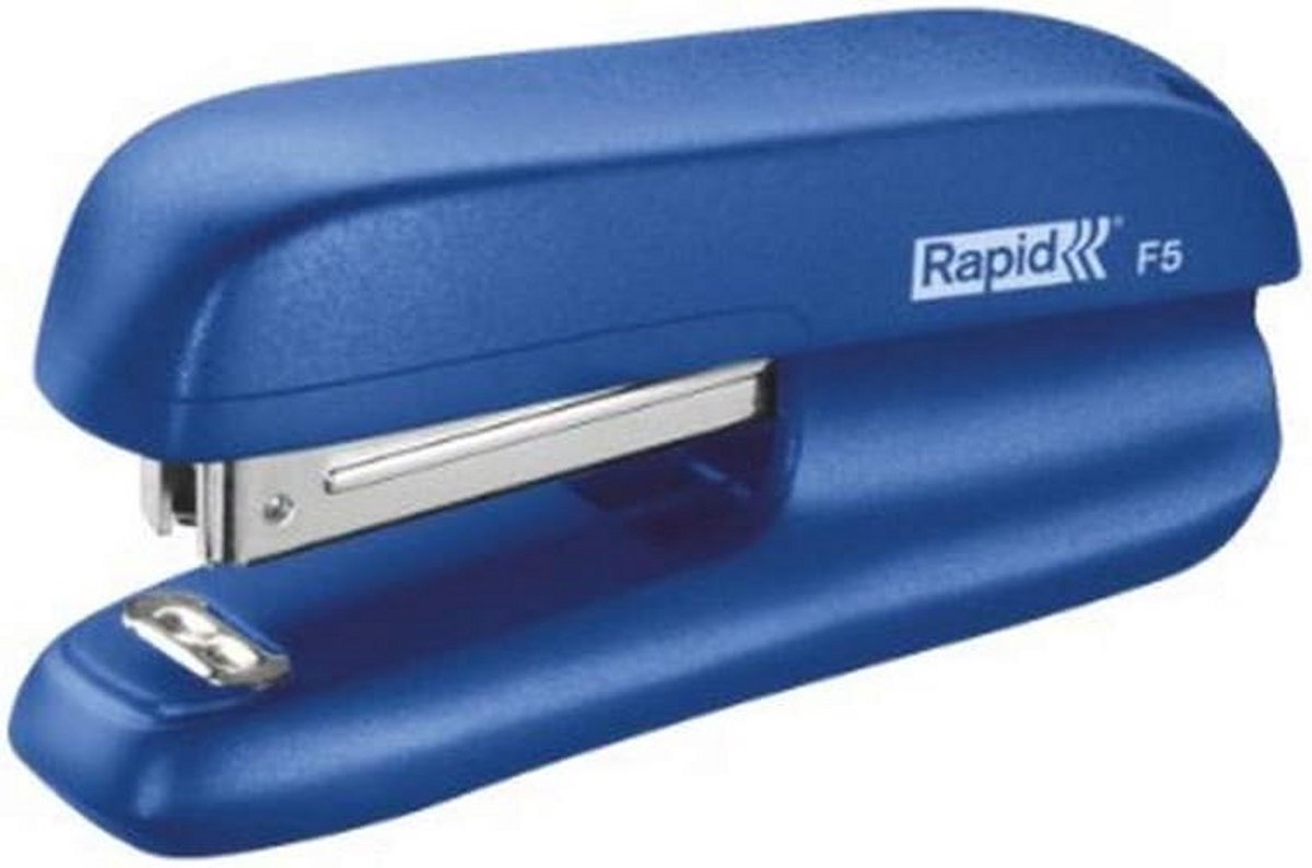 Mini nietmachine compact blauw - Compacte nietmachine voor kleine ruimtes