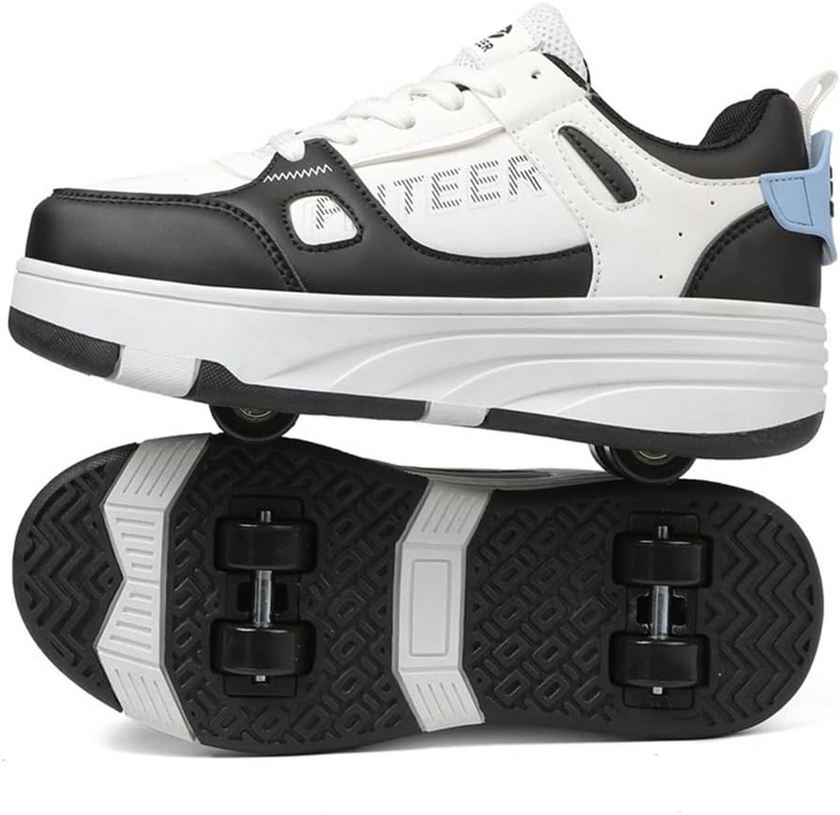 Roller Skate Schoenen Meisjes - 2-in-1 Skateschoen met Intrekbare Wielen