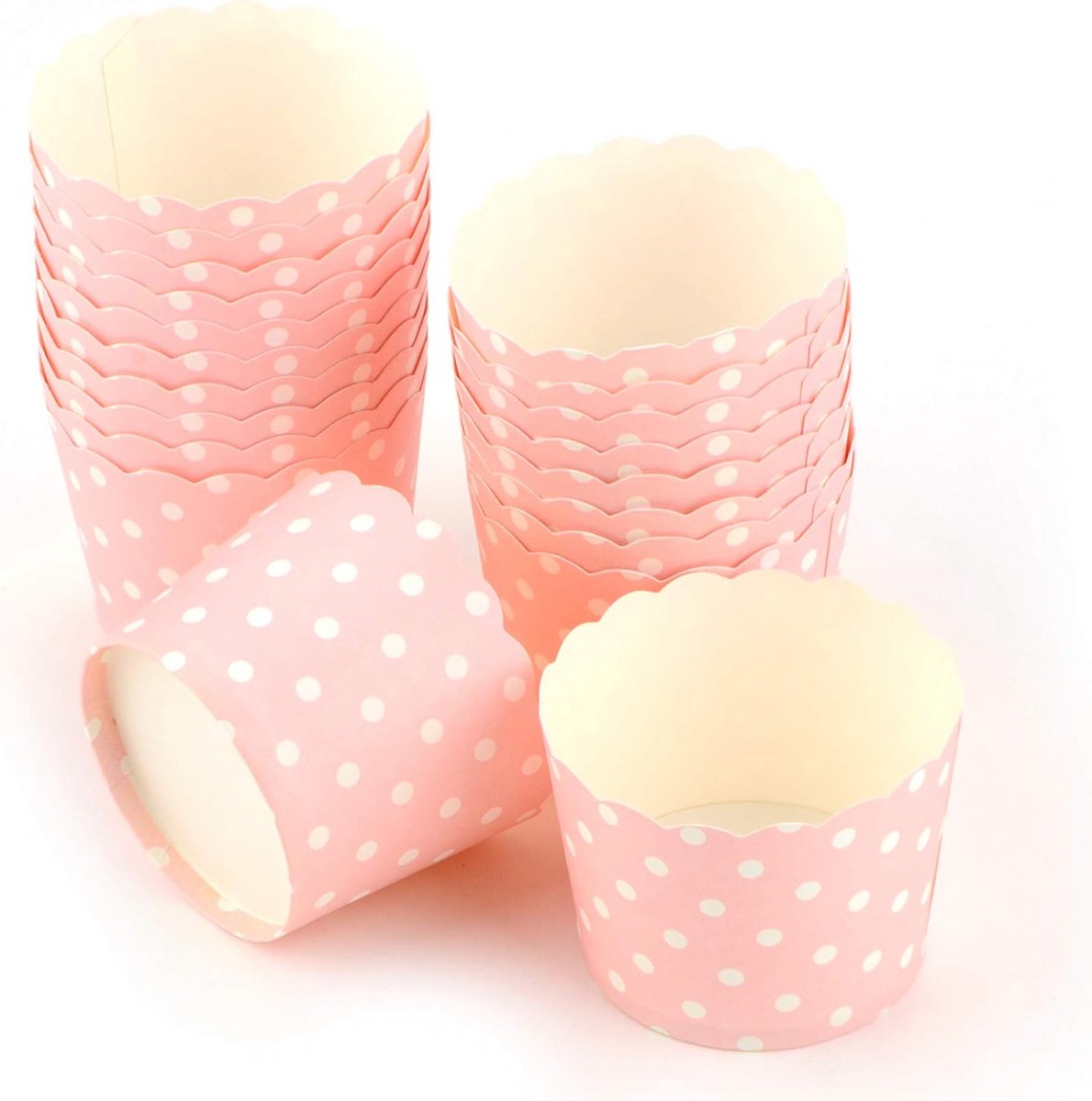Roze Cupcakevormpjes Karton 20 Stuks