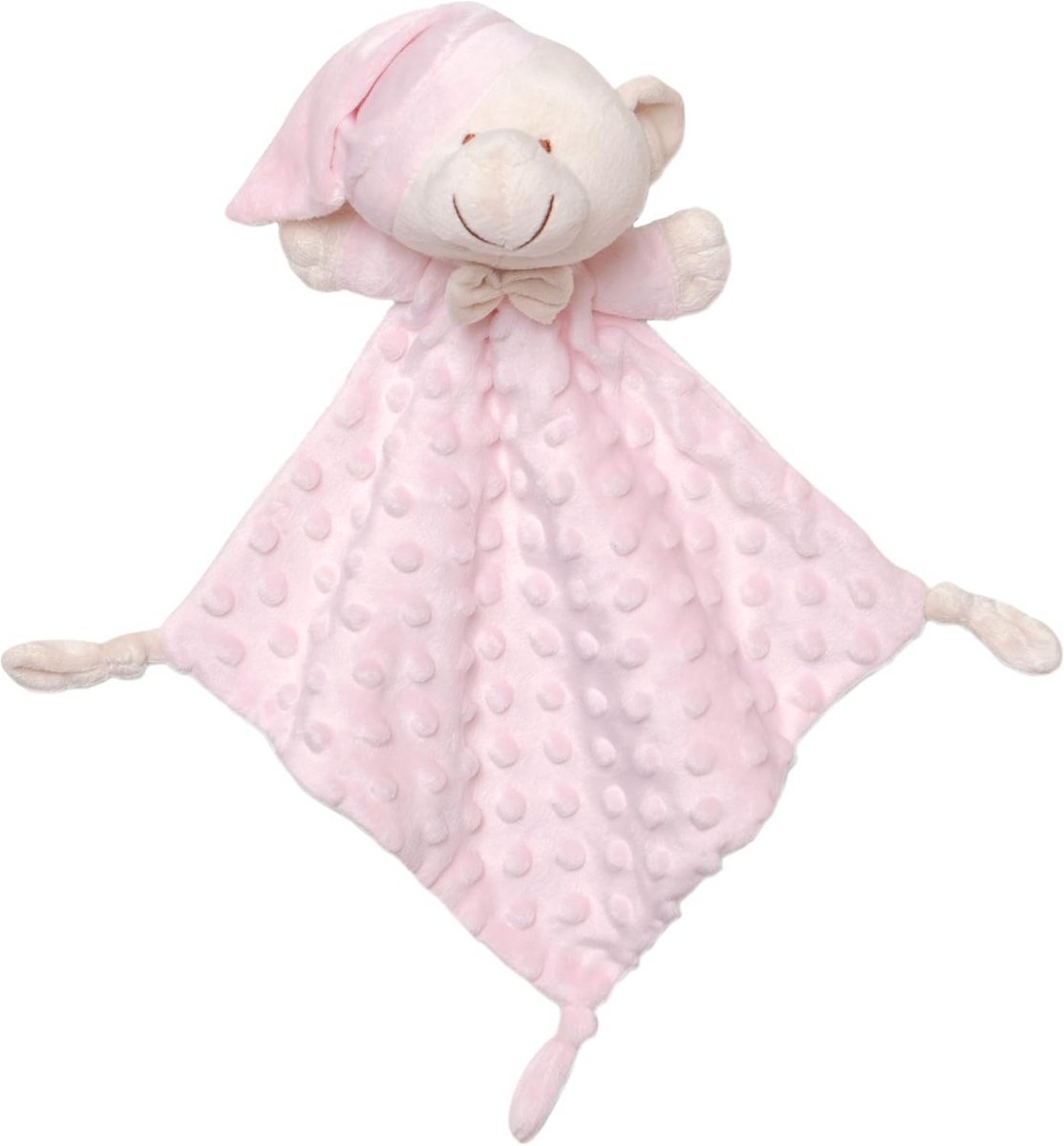 Dudu Bear Roze Pluche Knuffel Met Zachte DeKeringsdeken Voor Baby's Unisex