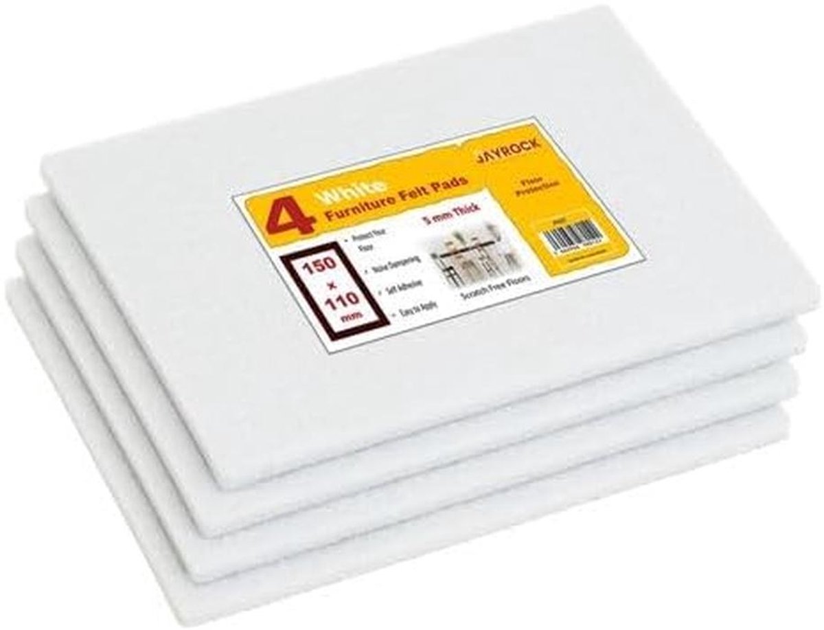 Meubelpads Vilt Zelfklevend 4 stuks Op Maat Gesneden Antislip Padvellen voor Tegels Lamina