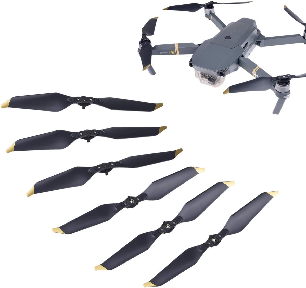 Propellers voor DJI Mavic Pro en Mavic Pro Platinum - 6 Stuks - Low Noise - Quick Release - Vervangende Drone Propellers - Inclusief Reinigingsdoek