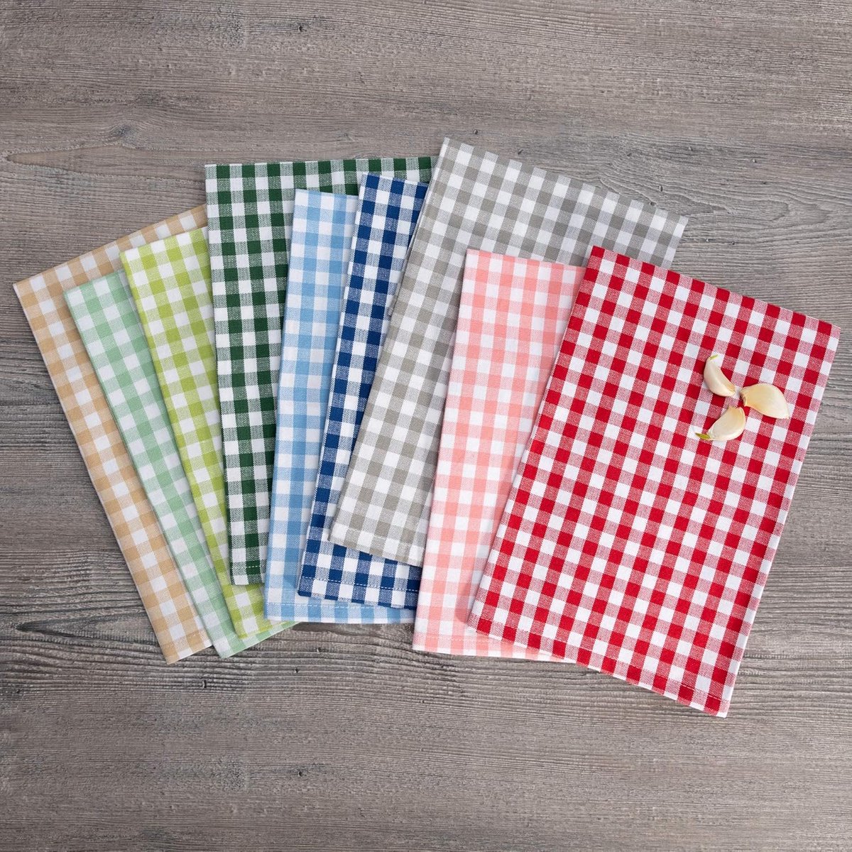 Geruit Tafelkleed Grijs Wit 140x240 cm - 100% Katoen