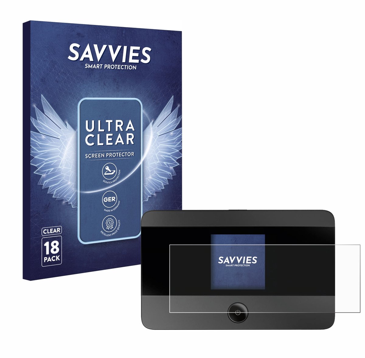 Savvies - Screenprotector voor TP-Link M7350 - Folie Beschermfolie transparant 18 Stuks
