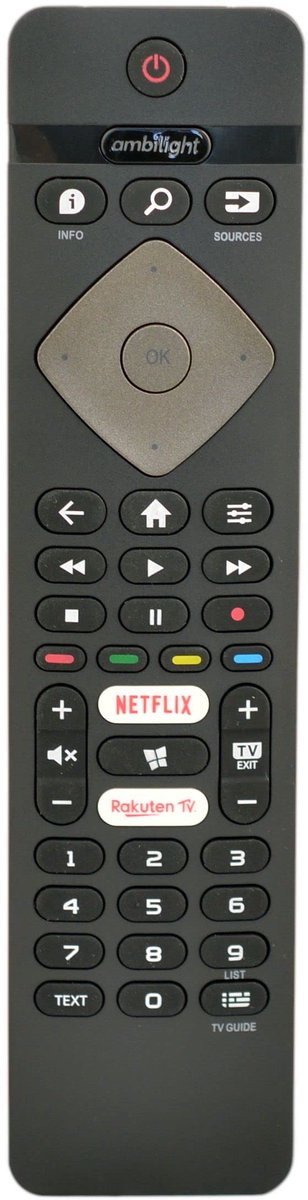 Universele Philips Tv Afstandsbediening voor alle Ambilight 4K Smart Led TV | Philips Ambilight Universal Smart Remote|
