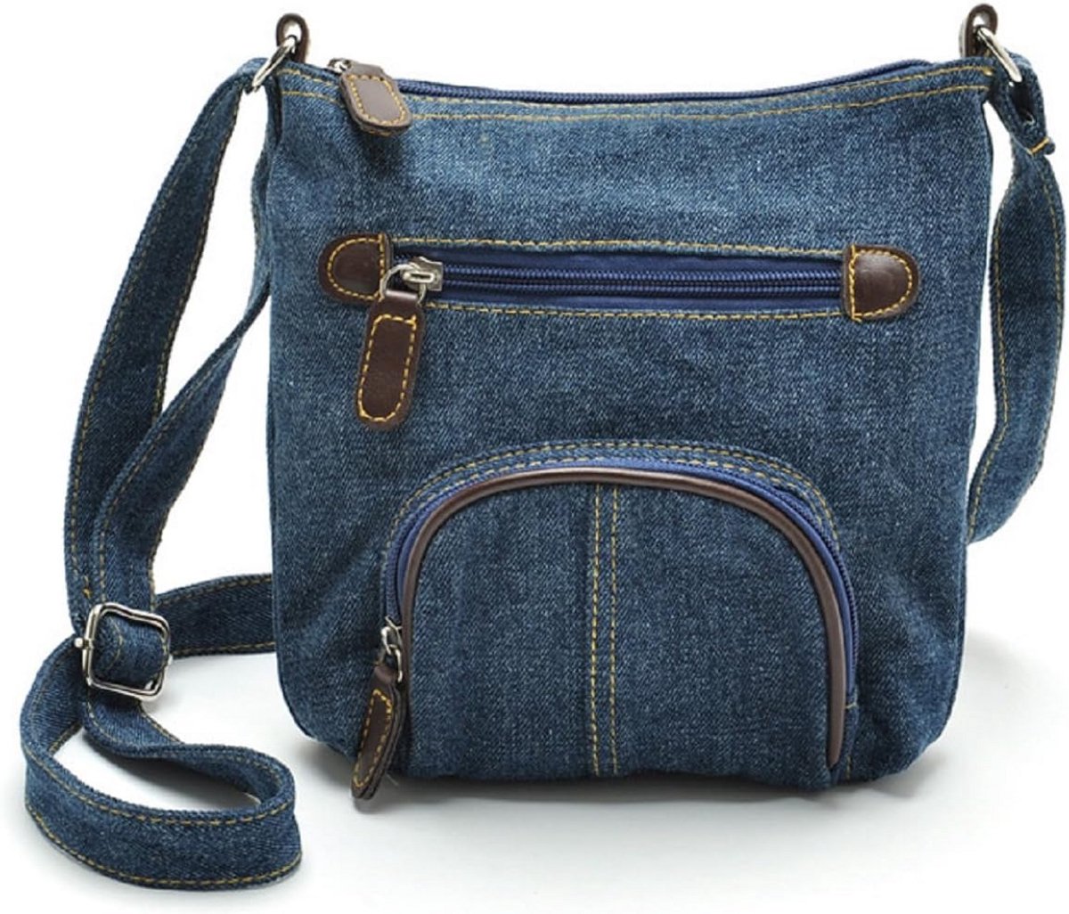 Dames Schoudertas Hobo in Cowboy Denim Stijl