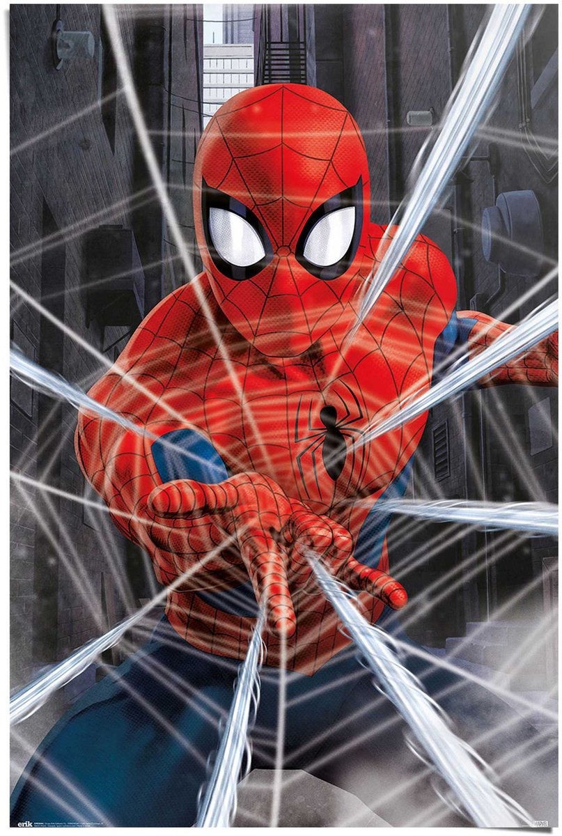 REINDERS Poster Marvel Spider-man - gotcha - 91,5 x 61 - Papier - REINDERS rood