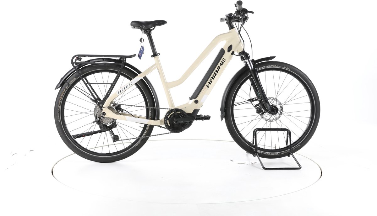 HAIBIKE Trekking 4 Elektrische trekkingfiets Yamaha Accu 500Wh 28 beige Pro