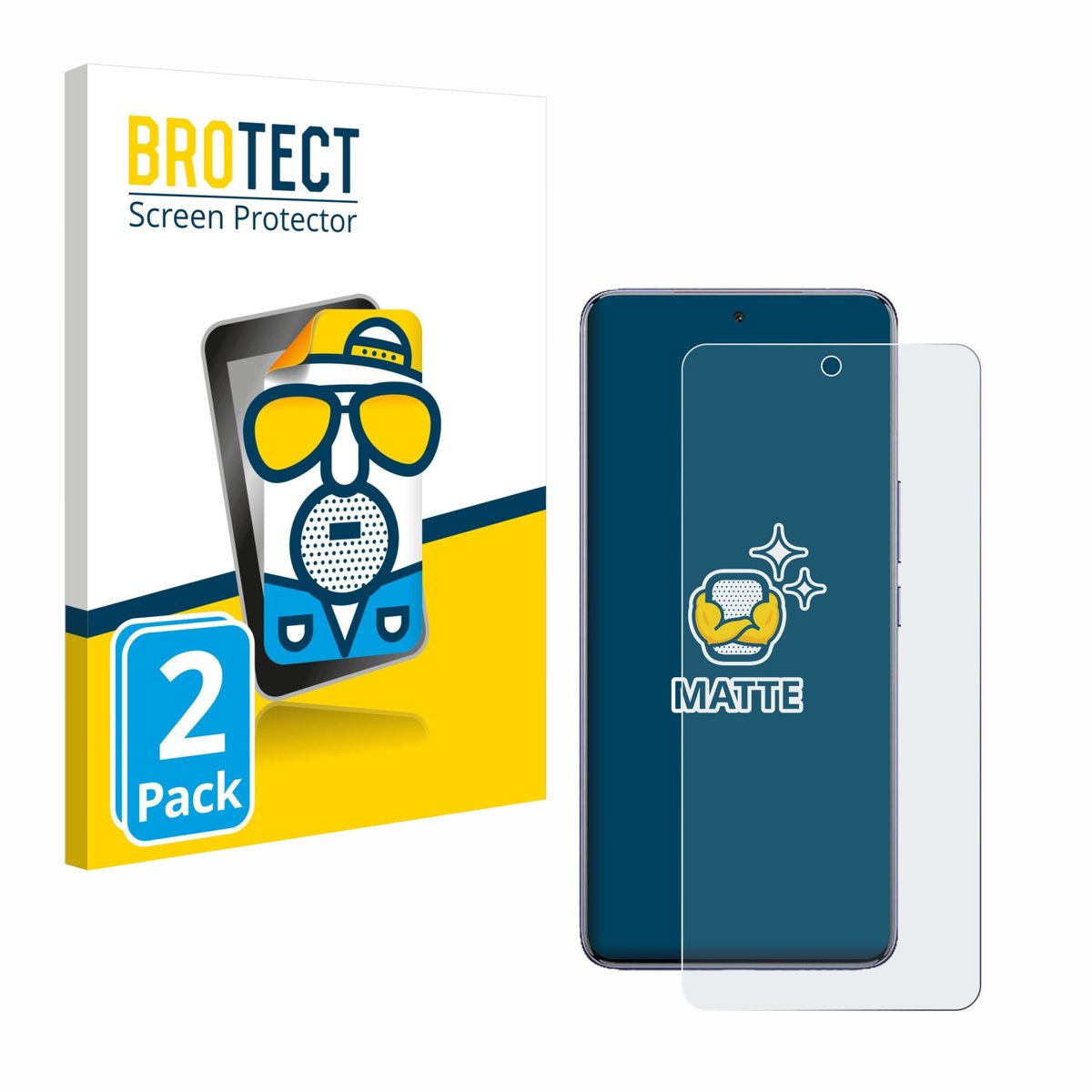 BROTECT - Screenprotector voor Vivo T4 - Folie Beschermfolie matte 2 Stuks