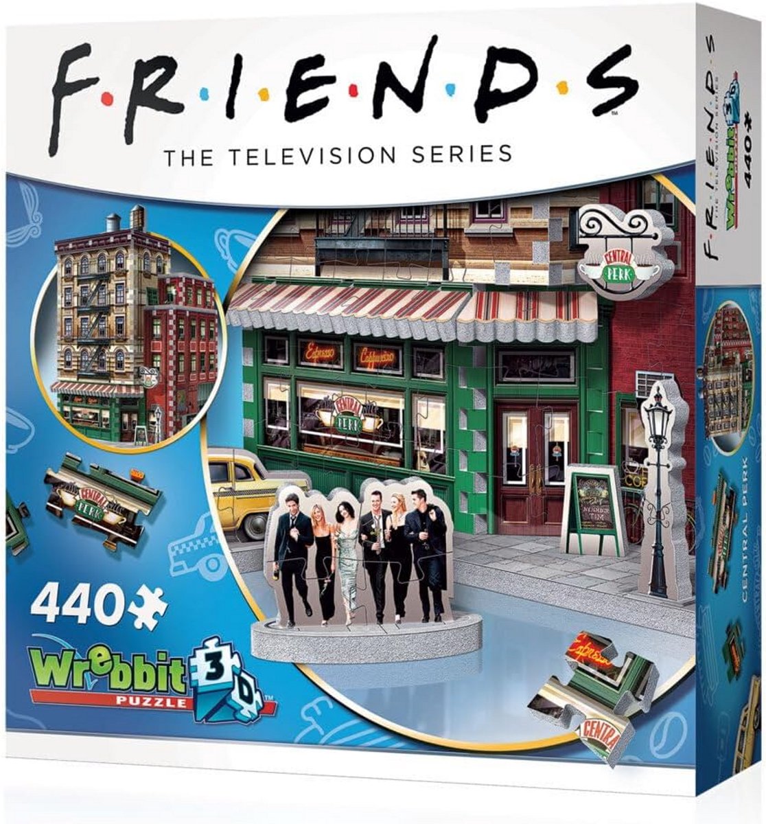 3D Puzzel Vrienden Central Perk Café 440 Stukjes voor Volwassenen en Tieners