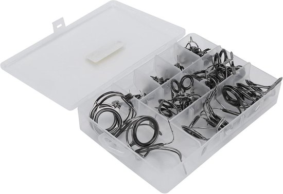 Complete Set van 75 Stuks Vissengidsen met Keramische Ringen voor Reparatie van Hengels en Accessoires — afbeelding 3