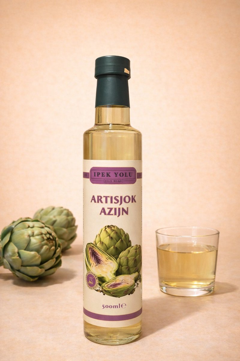 Ipekyolu - Artisjok Azijn - 500ml - 100% Natuurlijk - Zonder Toevoegingen - Enginar Sirkesi - Sirke