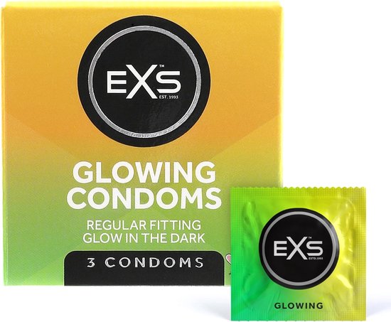 EXS Glow in The Dark - 3 stuks - Condooms