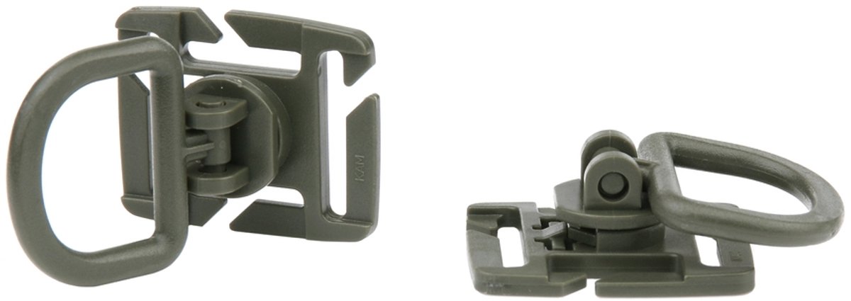 101inc MOLLE D-Ring 2 st. groen