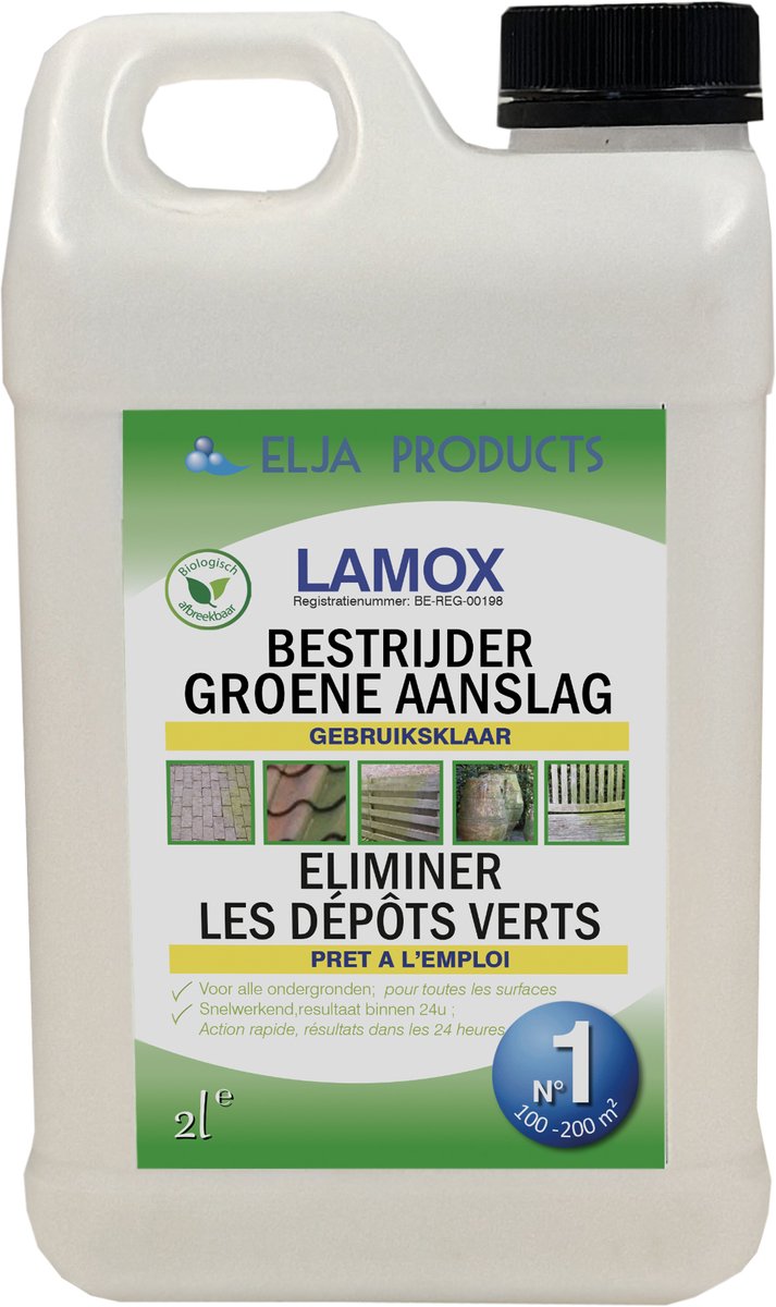 Terrasreiniger - Groene aanslag bestrijder | 2L Gebruiksklaar