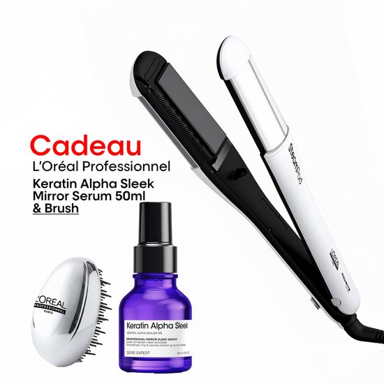 L'Oréal Professionnel SteamPod 4.0 Professionele stoom stijl- & krultang + Gratis Borstel