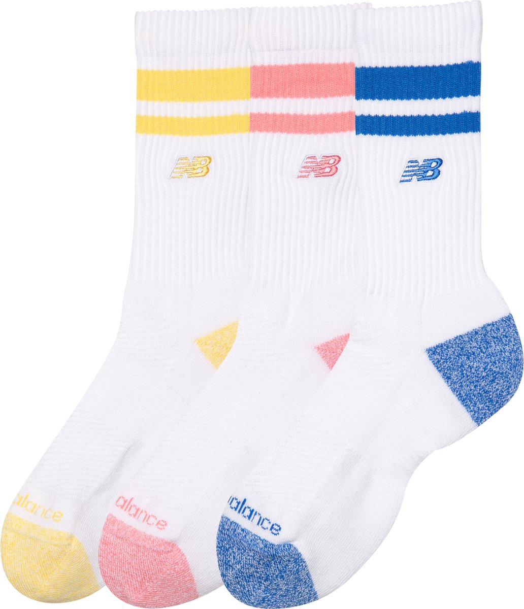 New Balance ACTIVE LIFESTYLE SOCK STRIPED CREW SOCK 3 PACK Unisex Sportsokken - BLUE BIRD — cadeau in Cadeau-ideeën - foto 2