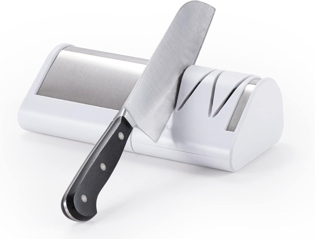 SVN® Elektrische messenslijper - Messenslijper - Messenslijpers - Messenslijper elektrisch - Wit - 25cm x 19cm x 10cm
