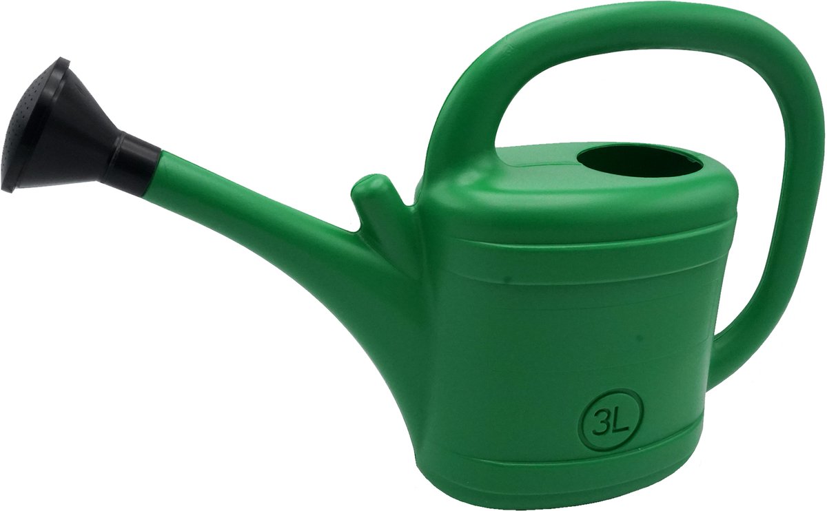 Nature - Gieter 3L - Kunststof - groen - met broeskop/sproei