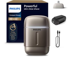 Philips Shaver Series 700 – Compact Elektrisch Scheerapparaat – Reisformaat – Nat & Droog Scheren – Neustrimmer - Reisetui – Reisvergrendeling – S791/06