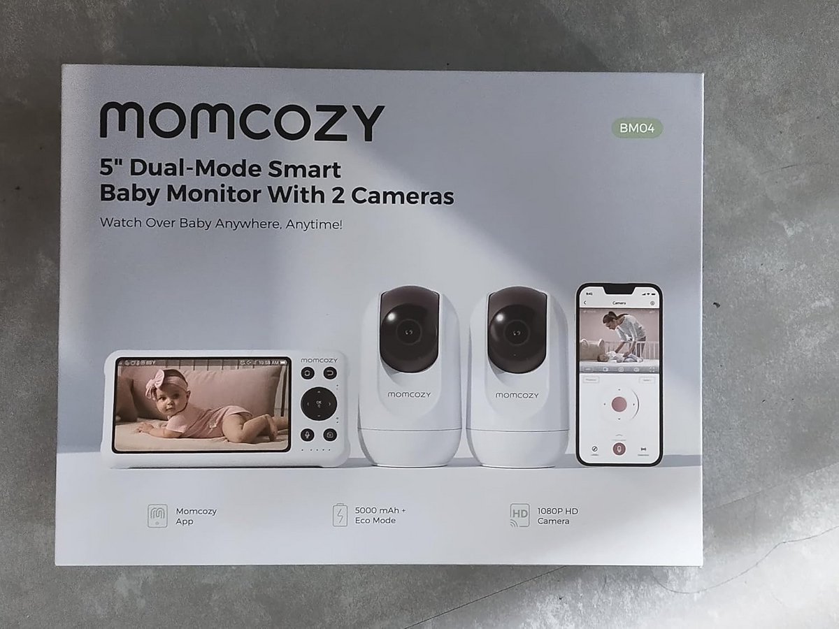 Video Babyfoon - Kind Monitor - Babykamer Bewaken - App Besturing Mogelijk - 17 x 10 x 20 cm