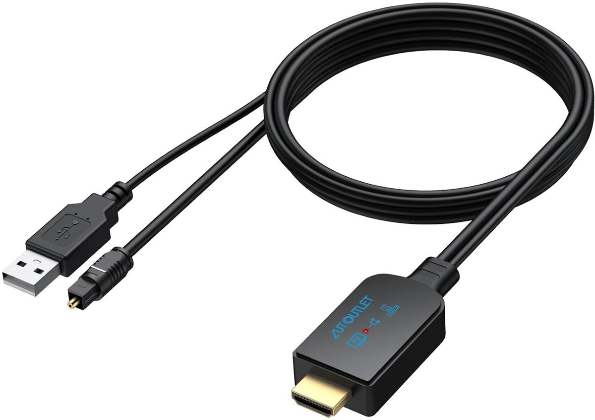 Audio Extractor - ARC Adapter - Home Theater - Ondersteunt 192KHz - 1.5m Kabel