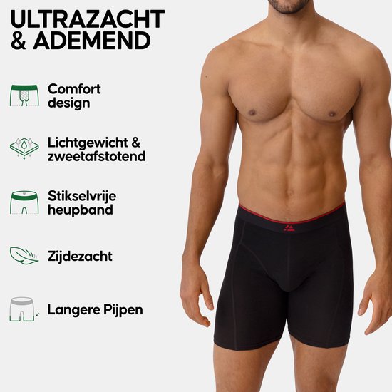 Danish Endurance Boxershorts Bamboe Viscose Heren Ondergoed - ultiem