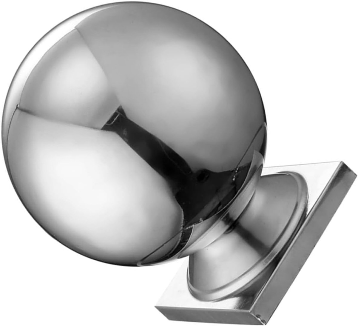 Roestvrijstalen Tuinspiegel - Reflecterende Bol - Tuindecoratie - Spiegelende Afwerking - 17x14.5x10.5CM - Zilver