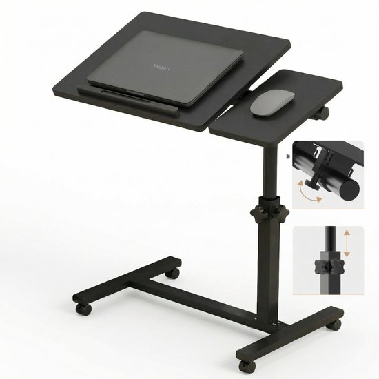 Merah® Laptoptafel - Bedtafel Verstelbaar in Hoogte & Hoek -...