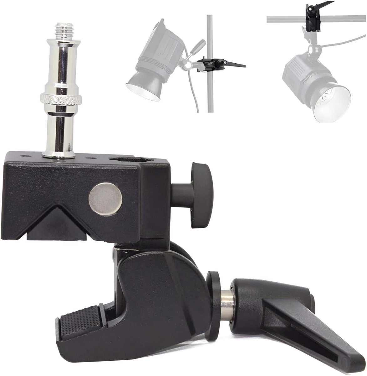Universele Klem - Veelzijdige Grip - Studio Montage - Met 1/4 & 3/8 Stud