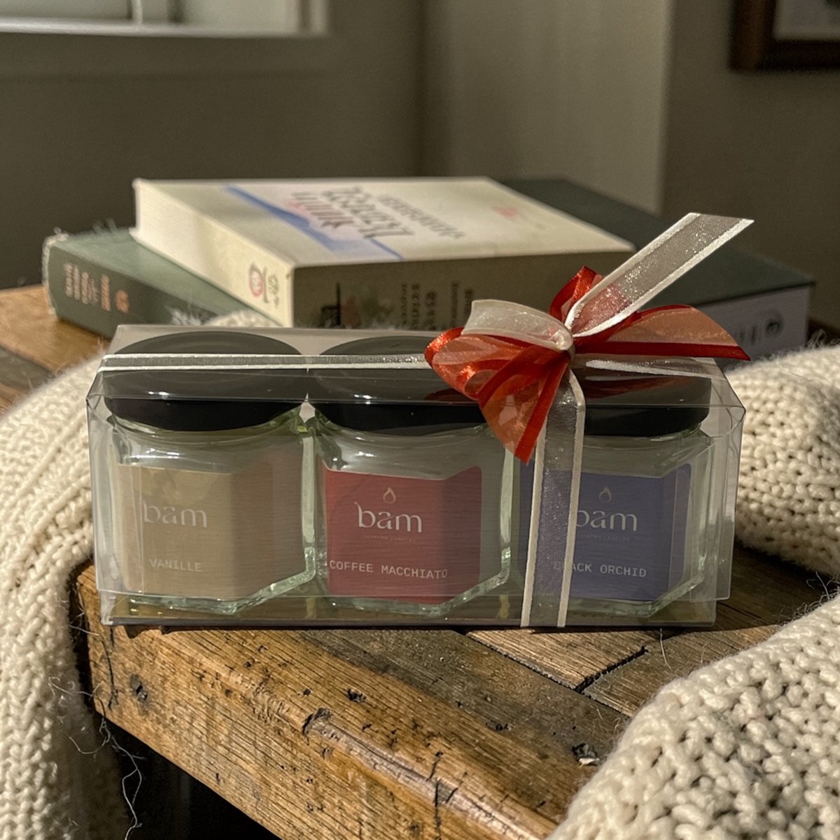 Giftset SWEET – Mini Geurkaarsen Trio