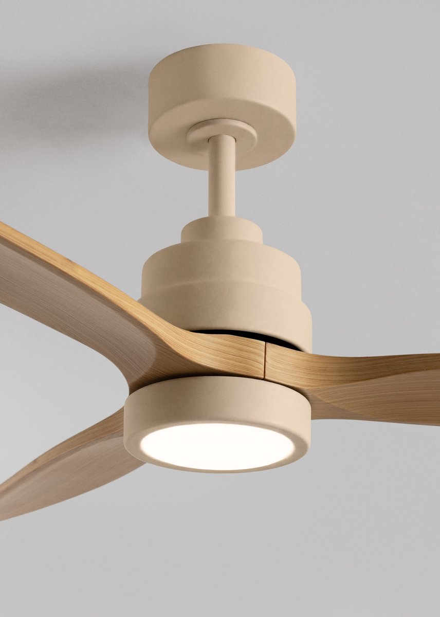 CREATE - Stille plafondventilator van 40 W met technische ABS-bladen, verkrijgbaar in verschillende maten - M - Met licht - Afstandsbediening - WIND STYLANCE – foto 2