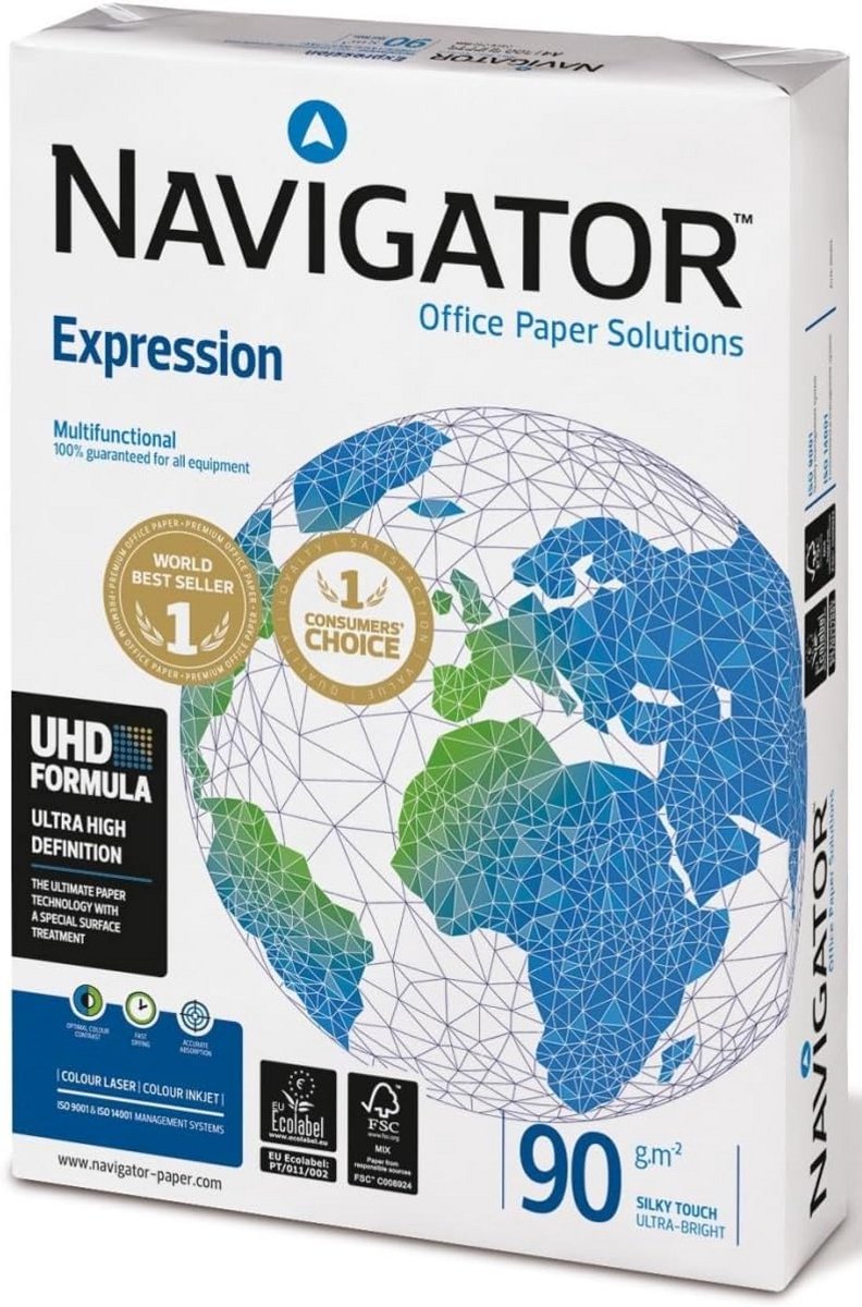 Kopieerpapier A4 - Printerpapier Vellen - Dagelijks Printen - 95 Helderheid - 500 Vel Pak - Wit