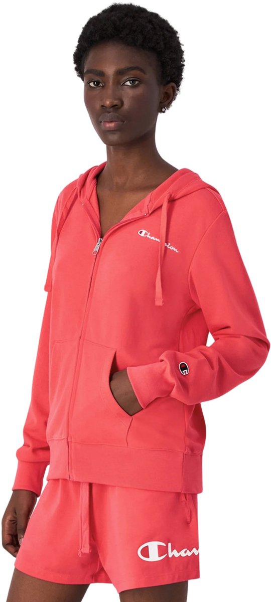 Champion Full Zip Hoodie Dames Roze