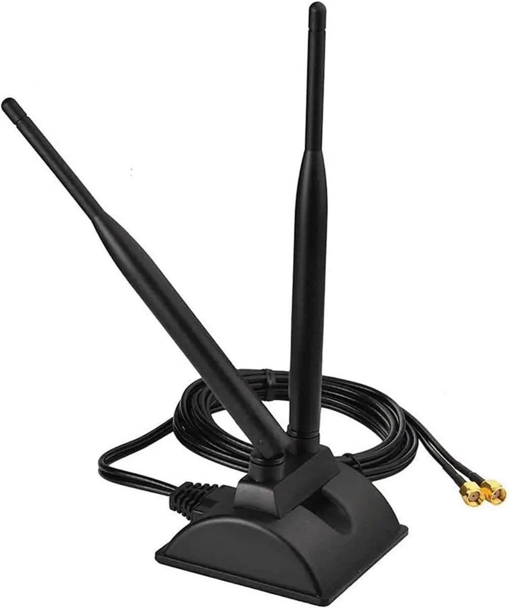 Dual-band Antenne - Omnidirectionele Versterker - Netwerkverbetering - Hoge Gain 8 dBi - SMA Connector - Zwart