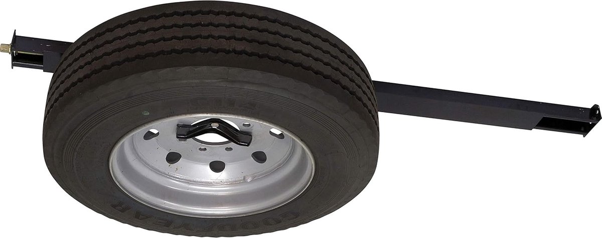 Bandendrager - Reservewielhouder - Veilig Transport - Verstelbaar Bereik - 52 tot 72 inch - Zwart