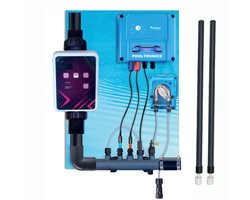POOLTRONICS Automatisch Zoutelectrolyse pH Dosering Systeem met WIFI – Zwembad Waterbehandeling met zoutwater 10g/u – Gezonder Chloor Alternatief – Voor Inbouw & Opzet Zwembad tot 50m³ – Voorgemonteerd Met Flow Switch / Level Switch